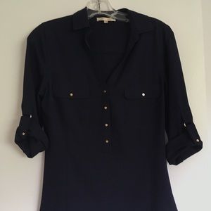 Navy blue blouse